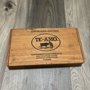 Te-Amo Wooden Cigar Box